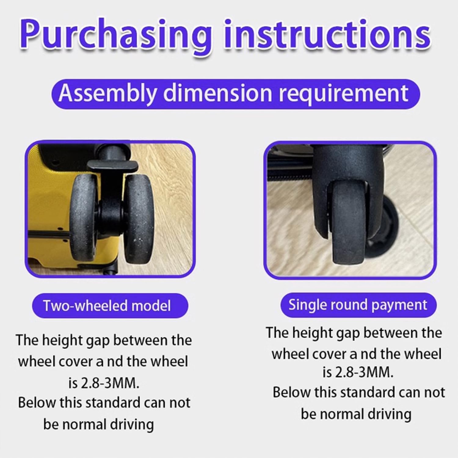 10 Pcs Luggage Wheels Covers Silicone, Suitcase Wheel Covers, Cuttable Silicone Luggage Wheel Protector, Silent Noise Reduction Shock for Spinner Wheel Suitcases or Office Chair Caster Black Px