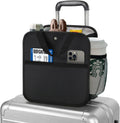 Large Luggage Travel Cup Holder for Suitcase Travel Drink Carrier Caddy | with Big Storage Compartment, Hands-Free Oversized Travel Organizer