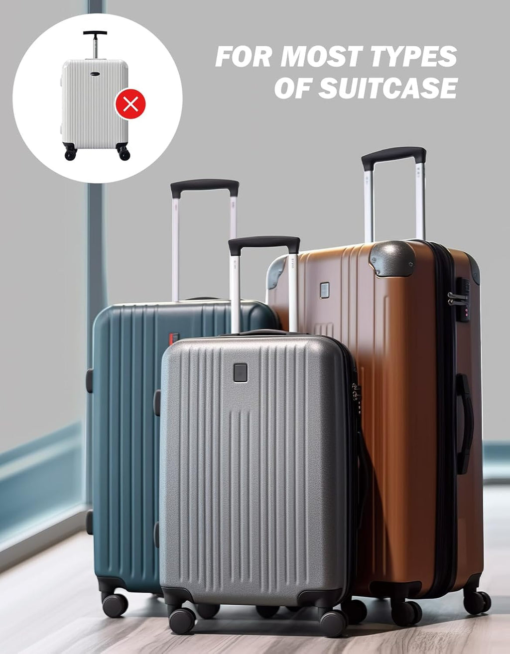 Luggage Travel Cup Holder for Suitcase, Drink Carrier for Coffee Tumblers | Foldable Luggage Accessories, Drink Holder for Travel Essentials, Traveler Carry on Hands Free Accessory, Gifts for Flight