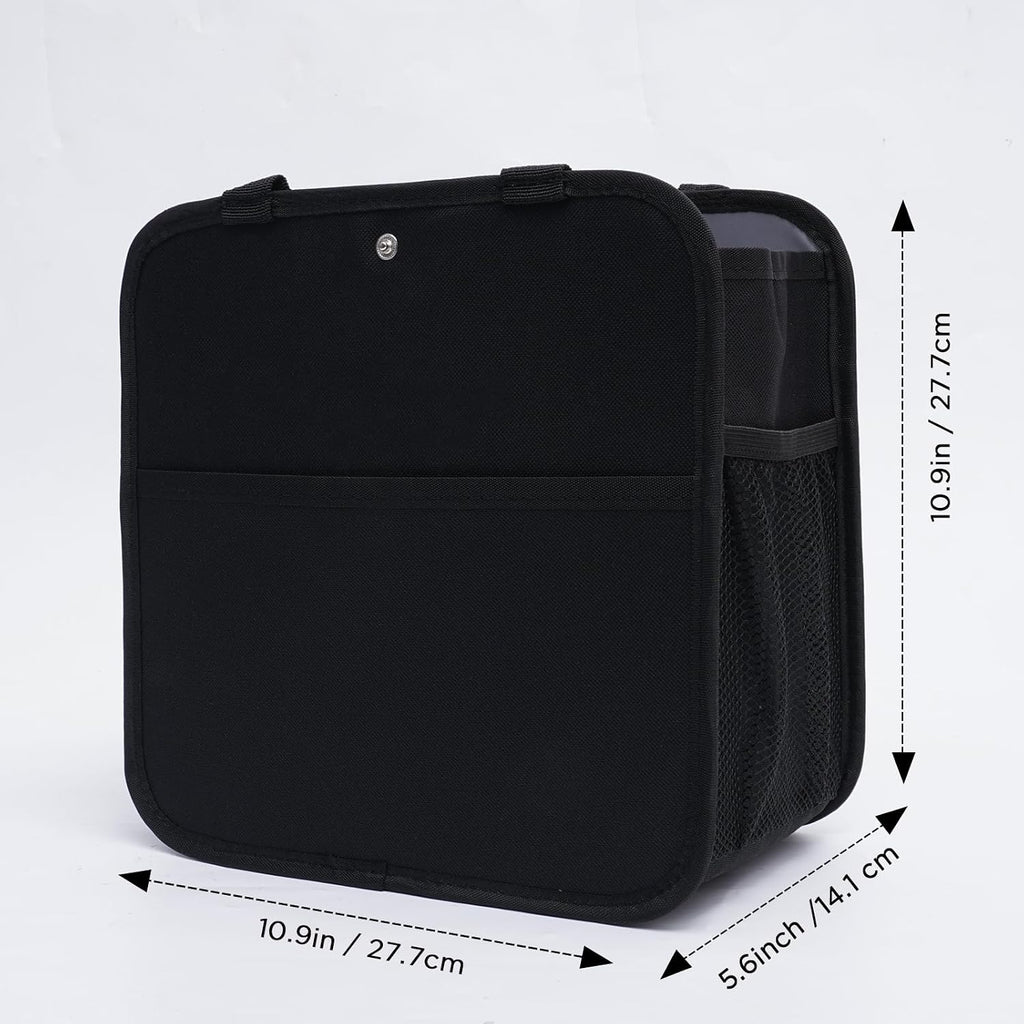Large Luggage Travel Cup Holder for Suitcase Travel Drink Carrier Caddy | with Big Storage Compartment, Hands-Free Oversized Travel Organizer